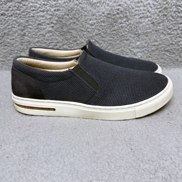 Birkenstock Oswego Womens Size 10 Sneakers Shoes Midnight Blue Canvas Suede - Picture 1 of 9